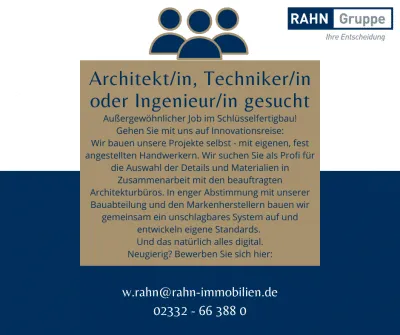 Stellenausschreibung Rahn Gruppe